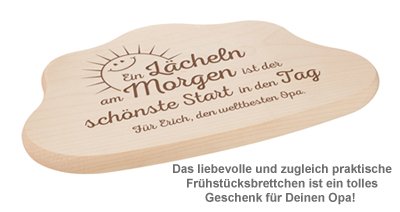 Wolkenbrettchen mit Gravur - Spruch Opa - 2 Wolkenbrettchen mit Gravur - Spruch Opa - 2