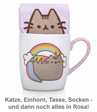 Pusheen Katzen Tasse mit Socken - Einhorn - 2 Pusheen Katzen Tasse mit Socken - Einhorn - 2