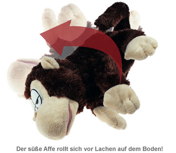 Kuscheltier Affe mit Bewegungssensor und Sound - 2 Kuscheltier Affe mit Bewegungssensor und Sound - 2