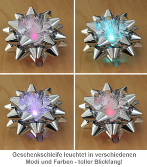 Geschenkschleife mit LED Farbwechsel - 2 Geschenkschleife mit LED Farbwechsel - 2