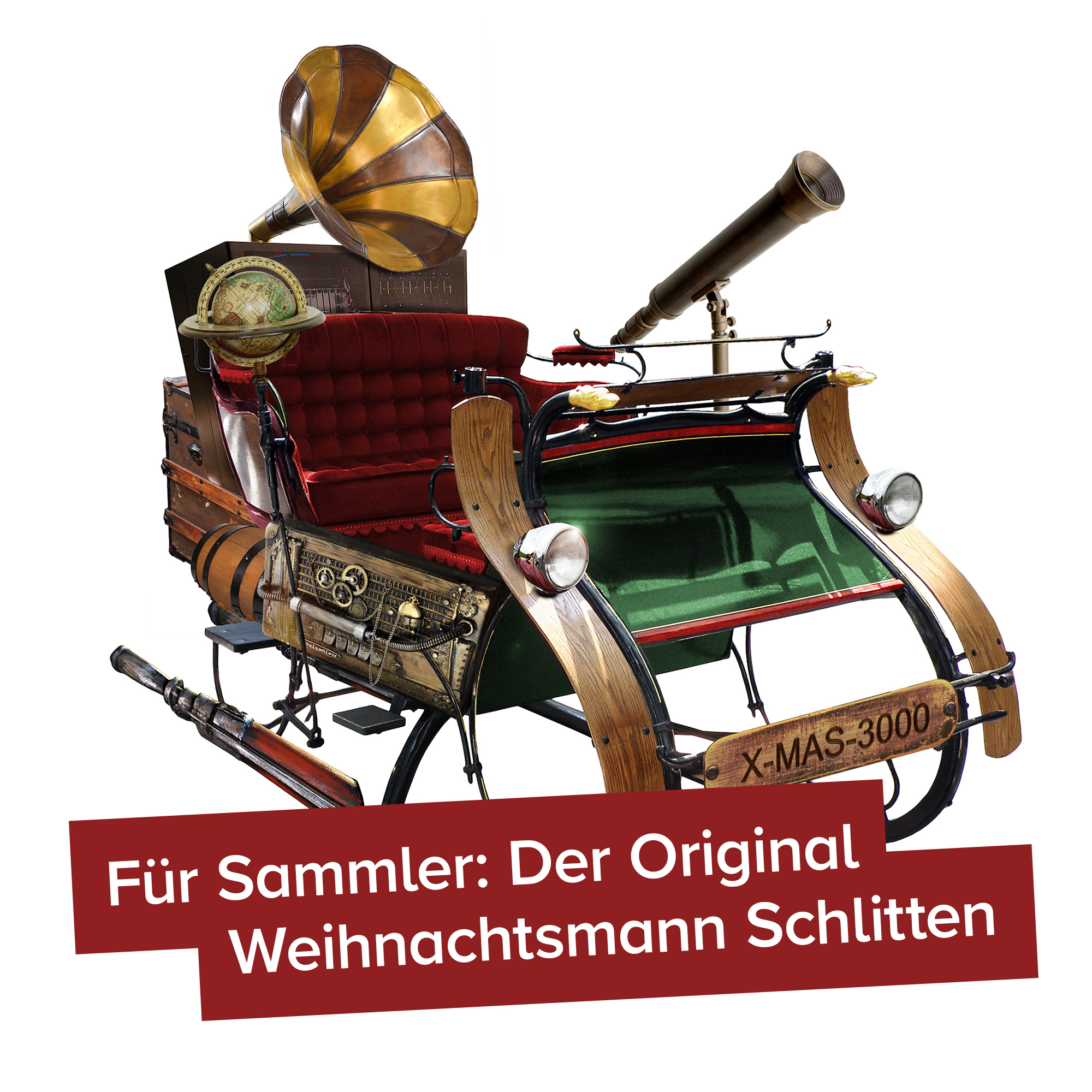 Original Weihnachtsmann Schlitten - 3 Original Weihnachtsmann Schlitten - 3