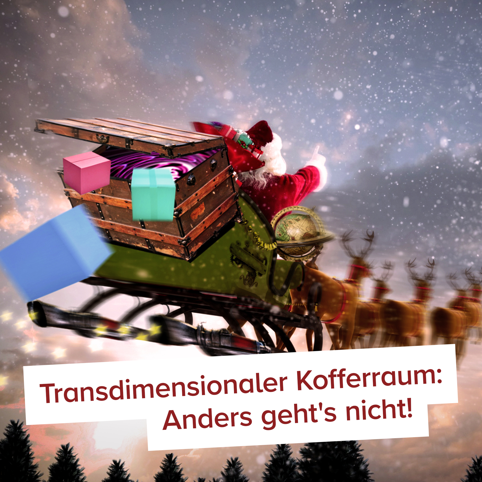 Original Weihnachtsmann Schlitten - 6 Original Weihnachtsmann Schlitten - 6