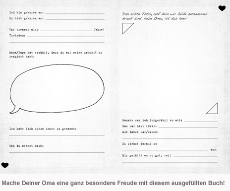Buch zum Ausfüllen - Was ich an Dir liebe, Oma - 2 Buch zum Ausfüllen - Was ich an Dir liebe, Oma - 2