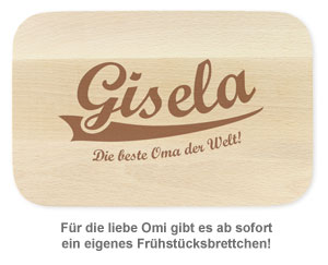 Frühstücksbrettchen Set mit Gravur - Die besten Großeltern - 2 Frühstücksbrettchen Set mit Gravur - Die besten Großeltern - 2