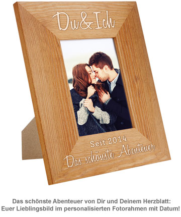 Personalisierter Bilderrahmen - Du & Ich - 2 Personalisierter Bilderrahmen - Du & Ich - 2