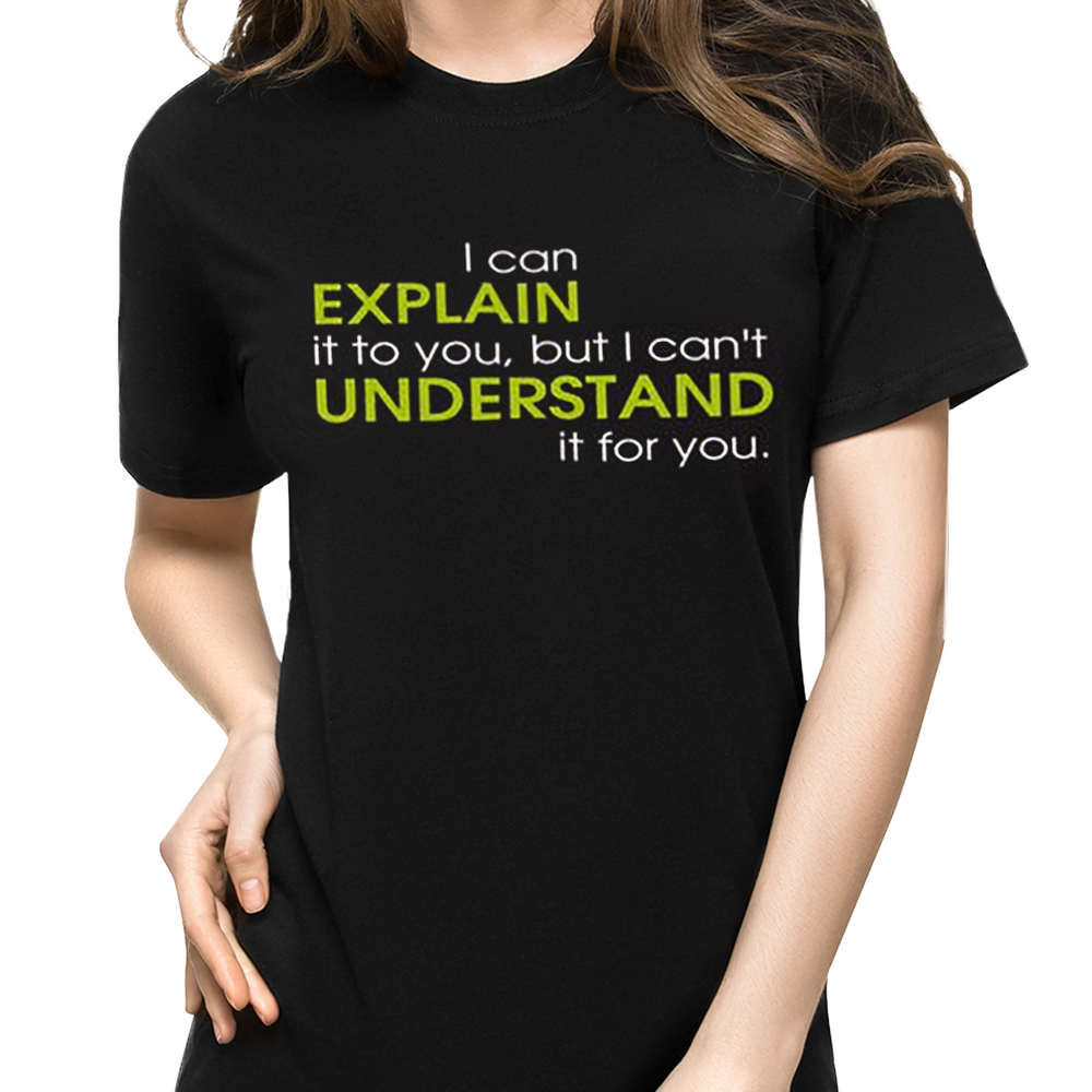 T-Shirt mit Druck - Explain vs Understand - 2 T-Shirt mit Druck - Explain vs Understand - 2