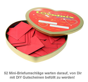 Lovebox für Paare - 52 Gutscheine Do it yourself - 3 Lovebox für Paare - 52 Gutscheine Do it yourself - 3