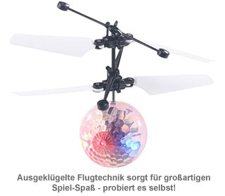 Hubschrauber Ball mit bunter LED-Beleuchtung - 2 Hubschrauber Ball mit bunter LED-Beleuchtung - 2