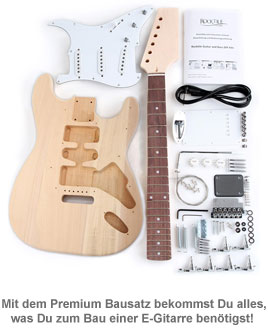 E-Gitarren Bausatz - Premium Edition - 4 E-Gitarren Bausatz - Premium Edition - 4