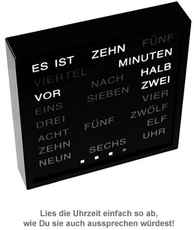 Wortuhr - 3 Wortuhr - 3