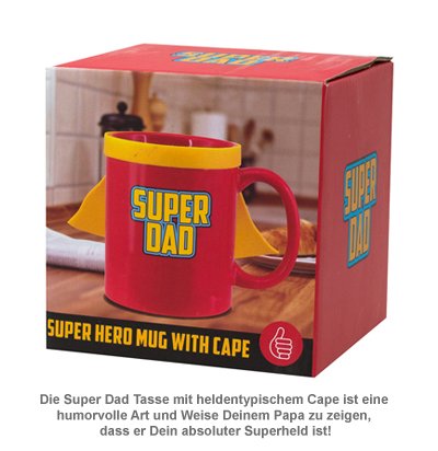 Super Dad Tasse mit Cape - 2 Super Dad Tasse mit Cape - 2