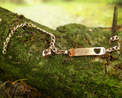 Armband mit Herzstanze Rosegold - Initialengravur - 4 Armband mit Herzstanze Rosegold - Initialengravur - 4
