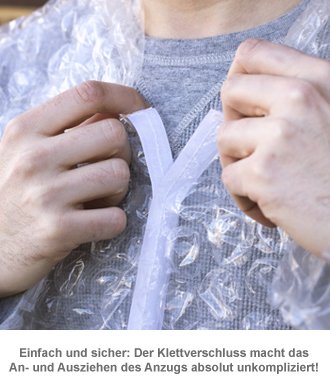 Luftpolsterfolie Anzug - Faschingskostüm - 2 Luftpolsterfolie Anzug - Faschingskostüm - 2