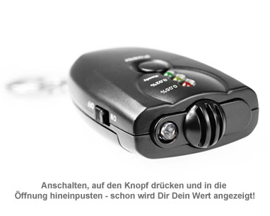 Alkoholtester - Schlüsselanhänger - 2 Alkoholtester - Schlüsselanhänger - 2