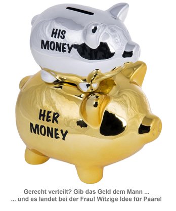 Sparschwein für Paare - His Money / Her Money - 2 Sparschwein für Paare - His Money / Her Money - 2