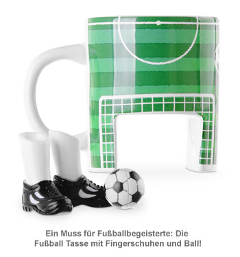 Fußball Tasse mit Fingerschuhen und Ball - 2 Fußball Tasse mit Fingerschuhen und Ball - 2