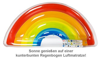 Aufblasbare Luftmatratze - Regenbogen - 2 Aufblasbare Luftmatratze - Regenbogen - 2
