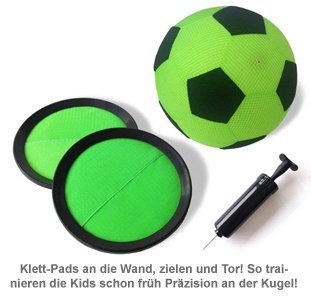 Torwandschießen für Kinder - Indoor Klett Fußball Set - 3 Torwandschießen für Kinder - Indoor Klett Fußball Set - 3