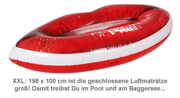 Aufblasbare Luftmatratze - Lippen - 3 Aufblasbare Luftmatratze - Lippen - 3