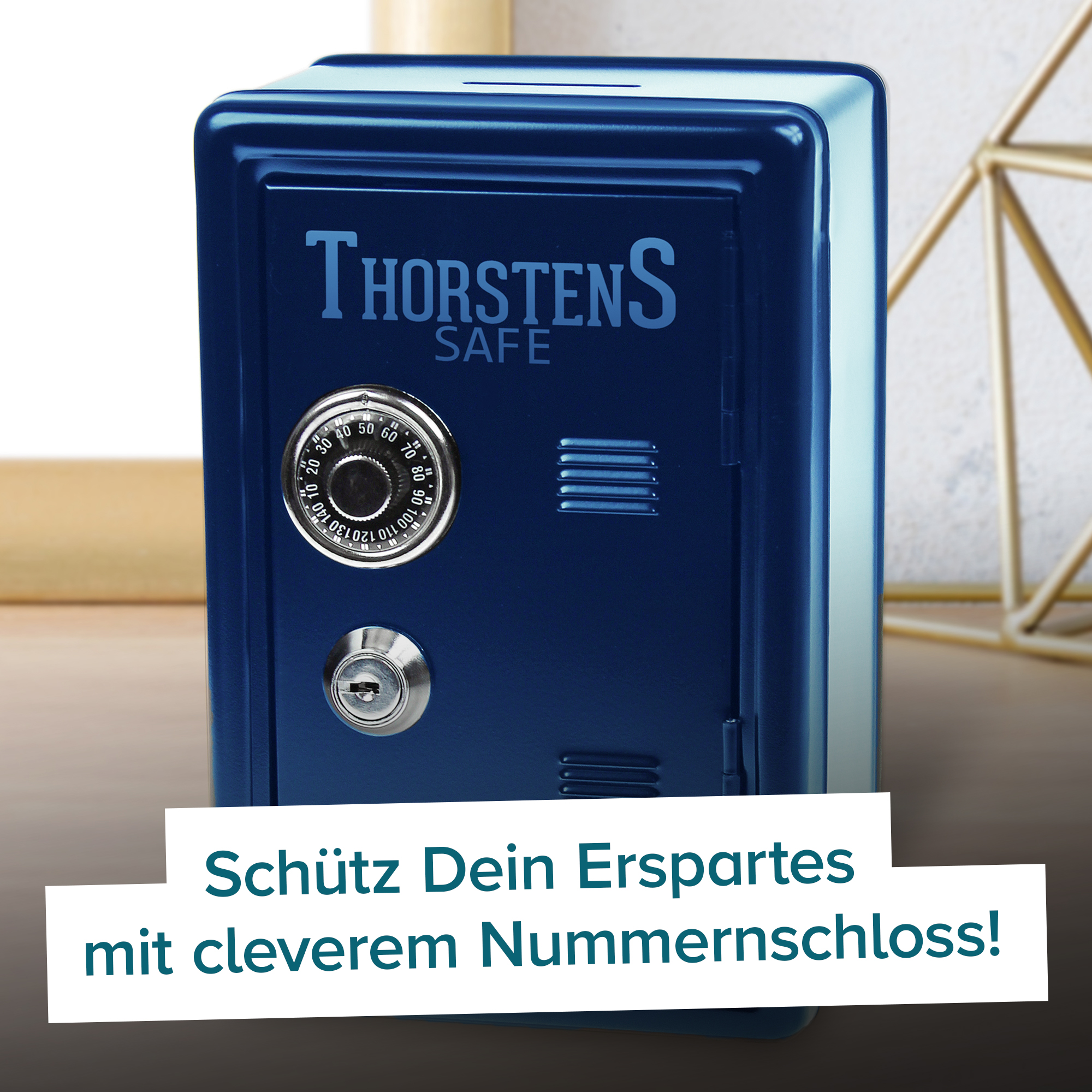 Spardose Tresor - blau - 2 Spardose Tresor - blau - 2