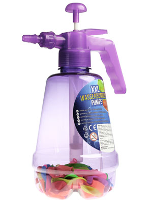 Wasserbombenfüller - Pumpe mit 100 Wasserballons - lila - 2 Wasserbombenfüller - Pumpe mit 100 Wasserballons - lila - 2