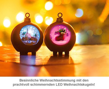LED Weihnachtskugeln - 2 LED Weihnachtskugeln - 2