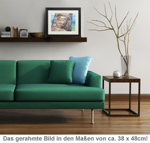 Herz im Baum - gerahmtes Bild - 2 Herz im Baum - gerahmtes Bild - 2