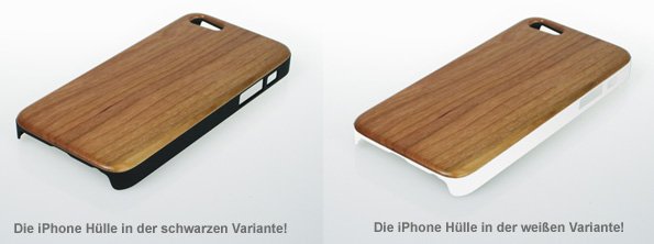 iPhone Hülle aus Echtholz - zwei Farben - 2 iPhone Hülle aus Echtholz - zwei Farben - 2