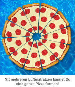 Aufblasbare Luftmatratze - Pizza - 2 Aufblasbare Luftmatratze - Pizza - 2