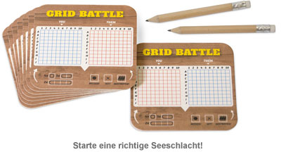 Bierdeckel Spiele - Grid Battle - 2 Bierdeckel Spiele - Grid Battle - 2