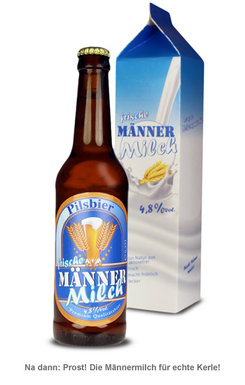 Bierflasche 0,33 l - Männermilch - 2 Bierflasche 0,33 l - Männermilch - 2