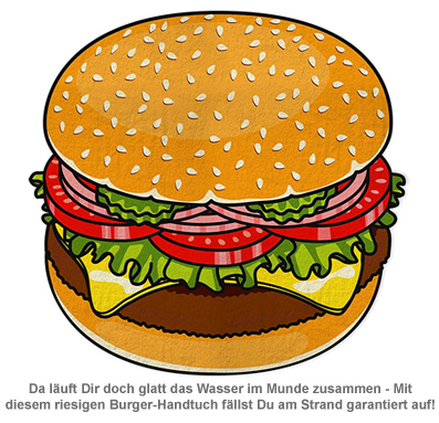 Burger Handtuch - 2 Burger Handtuch - 2