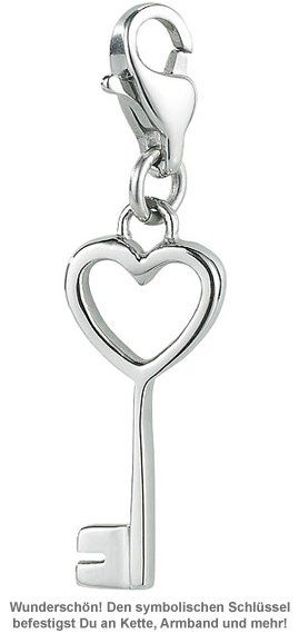 Charm Anhänger - Schlüssel zu meinem Herzen - 2 Charm Anhänger - Schlüssel zu meinem Herzen - 2