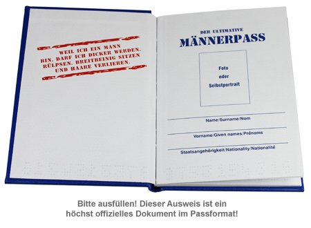 Der ultimative Männer-Pass - 2 Der ultimative Männer-Pass - 2