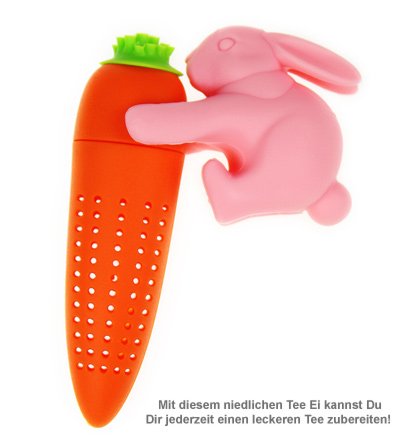 Hase mit Möhre - Tee Ei - 2 Hase mit Möhre - Tee Ei - 2