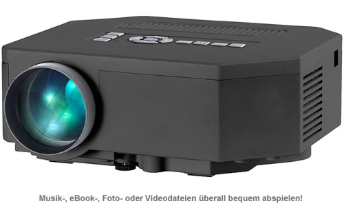 HD Mini LED Beamer mit Media-Player - 2 HD Mini LED Beamer mit Media-Player - 2