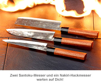 Küchenmesser Set - handgeschmiedet - 2 Küchenmesser Set - handgeschmiedet - 2