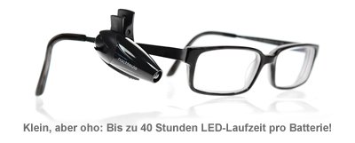 LED Leselampe für die Brille - 3 LED Leselampe für die Brille - 3