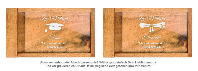 Magische Geldgeschenkbox zur Matura - 2 Magische Geldgeschenkbox zur Matura - 2