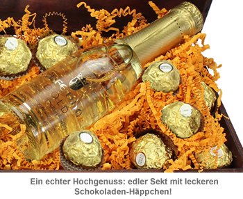Minitruhe Goldschätzchen - Sekt und Schokolade - 3 Minitruhe Goldschätzchen - Sekt und Schokolade - 3