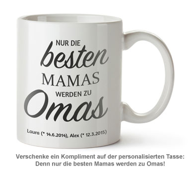 Personalisierte Tasse - Beförderung zur Oma - 2 Personalisierte Tasse - Beförderung zur Oma - 2