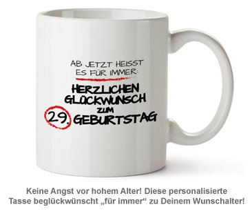 Personalisierte Tasse zum Geburtstag - Für immer - 2 Personalisierte Tasse zum Geburtstag - Für immer - 2
