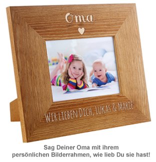Personalisierter Bilderrahmen - Oma mit Herz - 2 Personalisierter Bilderrahmen - Oma mit Herz - 2