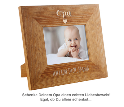 Personalisierter Bilderrahmen - Opa mit Herz - 2 Personalisierter Bilderrahmen - Opa mit Herz - 2