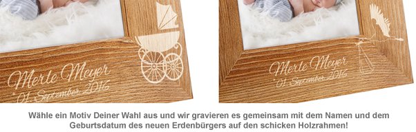 Personalisierter Bilderrahmen zur Geburt - 2 Personalisierter Bilderrahmen zur Geburt - 2