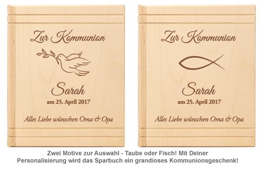Personalisiertes Sparbuch zur Kommunion - 2 Personalisiertes Sparbuch zur Kommunion - 2