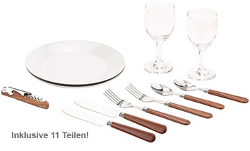 Picknick Koffer 11-teilig für 2 Personen - 3 Picknick Koffer 11-teilig für 2 Personen - 3