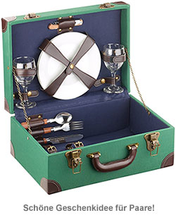 Picknick Koffer 11-teilig für 2 Personen - 4 Picknick Koffer 11-teilig für 2 Personen - 4