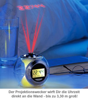 Projektionswecker mit Naturklängen - Space Kugel - 2 Projektionswecker mit Naturklängen - Space Kugel - 2