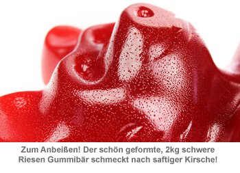 Riesen Gummibär - 2kg Gigant - 2 Riesen Gummibär - 2kg Gigant - 2